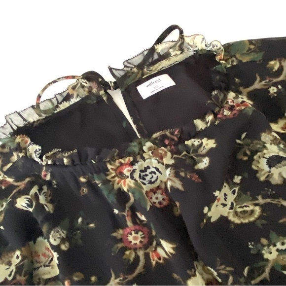 Aritzia Wilfred Lamare Ruffle Floral Mini Dress - Picture 8 of 11